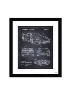 Oliver Gal 'Ferrari F40 (1990)' Framed Art Print