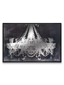 Oliver Gal Twinkling Chandelier Framed Accent Mirror