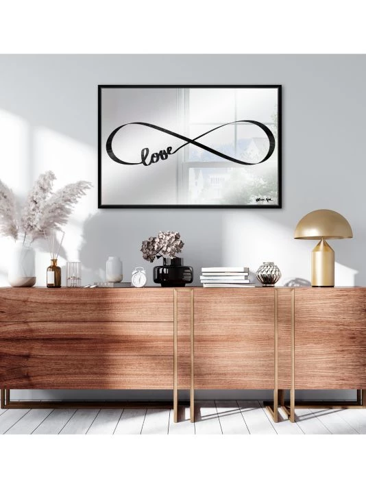 Oliver Gal Love To Infinity Framed Accent Mirror - Image 2