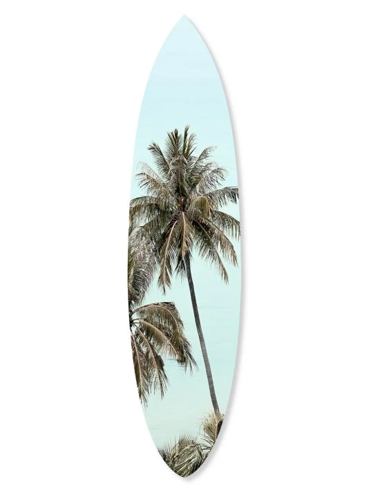 Oliver Gal Palm Tree Surfboard Wall Art