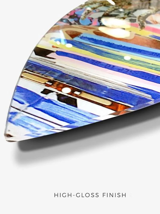 Oliver Gal Palm Tree Surfboard Wall Art - Image 3