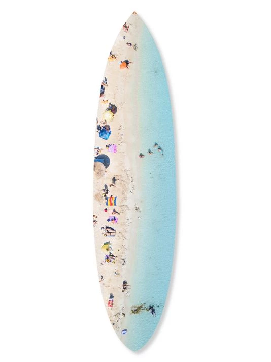 Oliver Gal Italian Beach Surfboard Wall Art