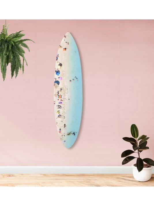 Oliver Gal Italian Beach Surfboard Wall Art - Image 2