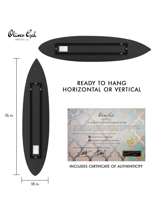 Oliver Gal Italian Beach Surfboard Wall Art - Image 4