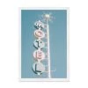 Oliver Gal Pastel Retro Motel Sign Shadowbox Framed Art Print