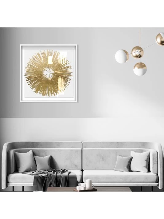 Oliver Gal Sunburst Abstract Shadowbox Framed Art Print - Image 2