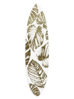 Oliver Gal Tropical Leaf Surfboard Wall Art