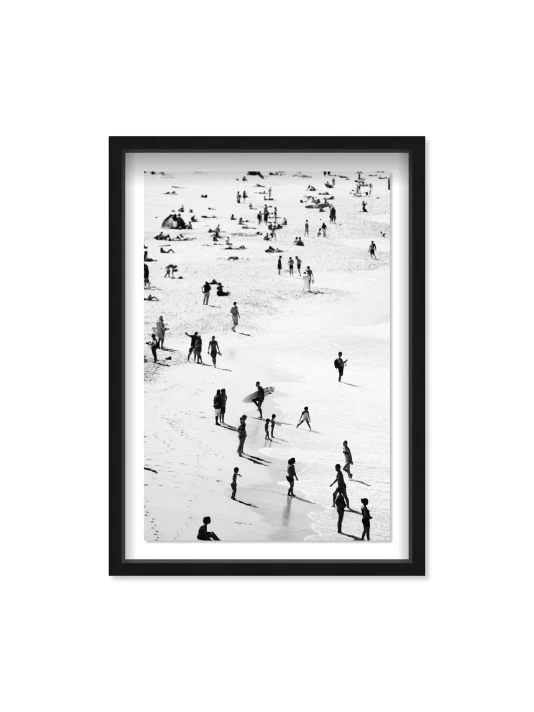 Oliver Gal 'Best Coast Black And White' Shadowbox-Framed Art Print