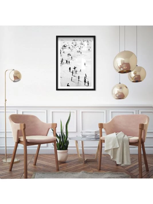 Oliver Gal 'Best Coast Black And White' Shadowbox-Framed Art Print - Image 2