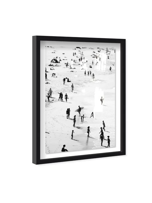 Oliver Gal 'Best Coast Black And White' Shadowbox-Framed Art Print - Image 4