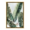 Oliver Gal 'Gold Trills Emerald' Framed Canvas Art