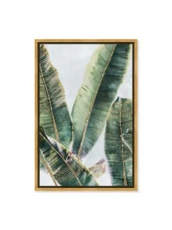 Oliver Gal 'Gold Trills Emerald' Framed Canvas Art