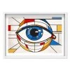 Oliver Gal Colorblock Eye Framed Art Print