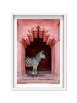 Oliver Gal Zebras Apartment Shadowbox Framed Art Print