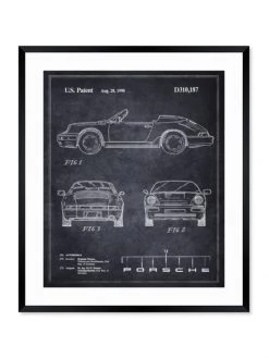 Oliver Gal Porsche 911 (1990) Framed Art Print