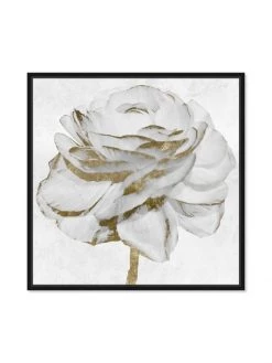Oliver Gal Peony Framed Canvas Art