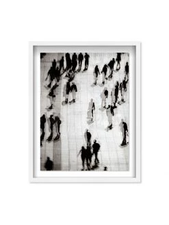 Oliver Gal 'Glitch II Black And White' Shadowbox-Framed Art Print