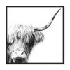 Oliver Gal 'Farmhouse Steer' Framed Canvas Art