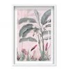 Oliver Gal Flamingo Pink Framed Art Print