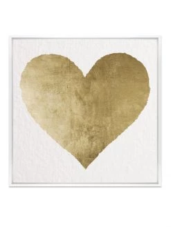 Oliver Gal Solid Kiss' White Shadowbox Framed Art