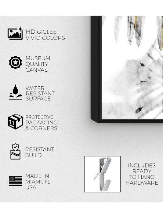 Oliver Gal 'Golden Afternoon View' Framed Canvas Art - Image 3