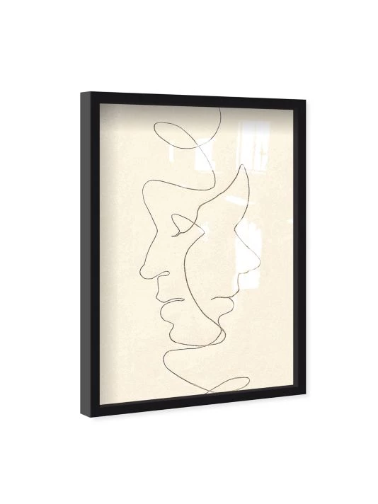 Oliver Gal Face Sketch Shadowbox Framed Art Print - Image 4