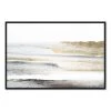 Oliver Gal 'Beach Landscape White' Framed Canvas Art