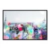 Oliver Gal Under The City Lights Abstract Framed Canvas Art