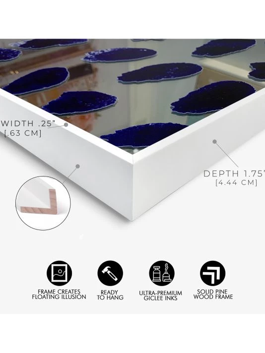 Oliver Gal Sparkle Glam Kiss Framed Accent Mirror - Image 3