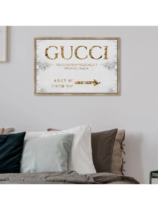Oliver Gal Italian Luxe Road Sign Framed Art - Image 4