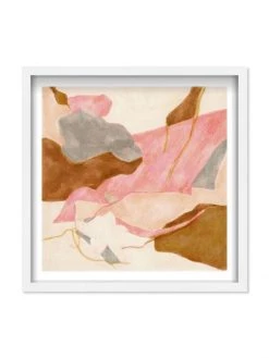 Oliver Gal Scribble Dream Abstract Shadowbox Framed Art Print