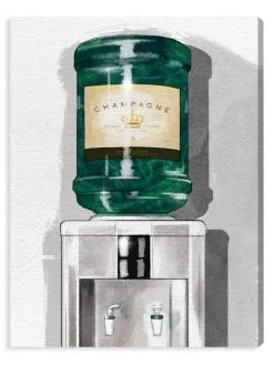 Oliver Gal All About The Champagne Tall Canvas Art