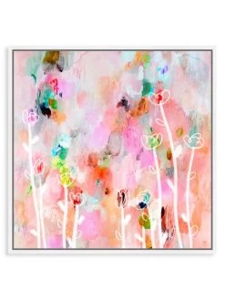 Oliver Gal Aurora Flowers Framed Art