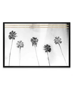 Oliver Gal Tropical Golden View Framed Wall Art