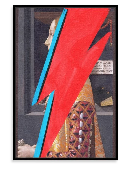 Oliver Gal Ziggy Lightening Bolt Painting