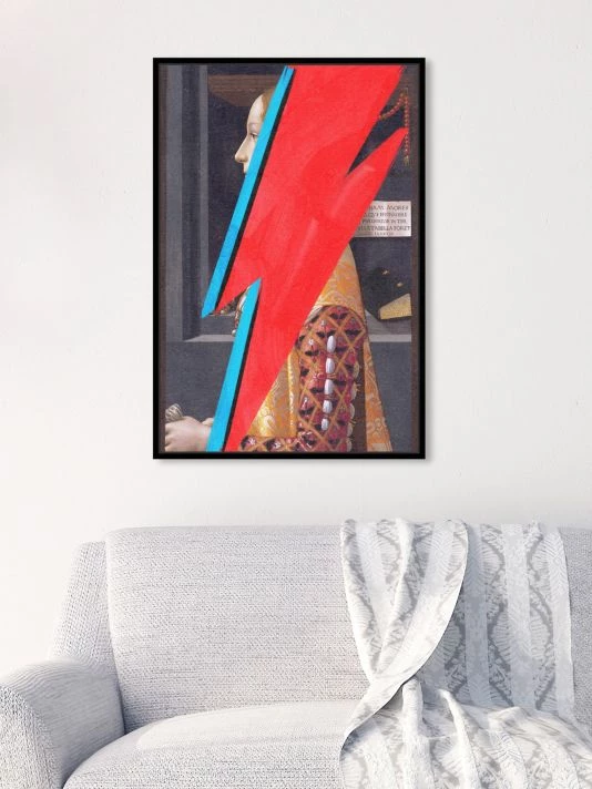 Oliver Gal Ziggy Lightening Bolt Painting - Image 2