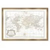 Oliver Gal Framed World Map Print