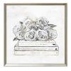 Oliver Gal Framed Rose & Books Print