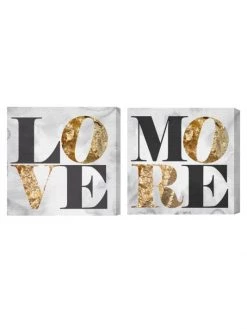 Oliver Gal Two-Piece Hatcher & Ethan Love More Canvas Prints