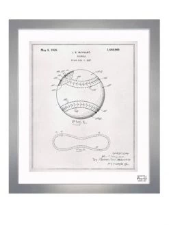 Oliver Gal Framed Baseball 1928 Print