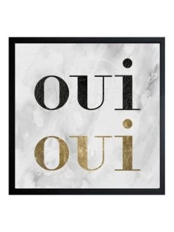 Oliver Gal Framed Girl's Favorite Word Print