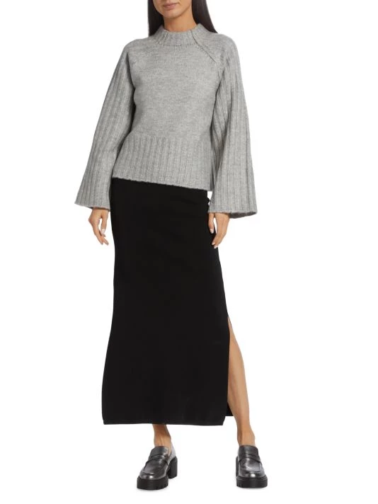 Design History Rib-Trim Funnel-Neck Sweater - Image 2