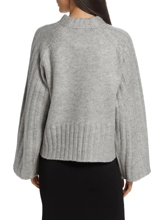 Design History Rib-Trim Funnel-Neck Sweater - Image 5