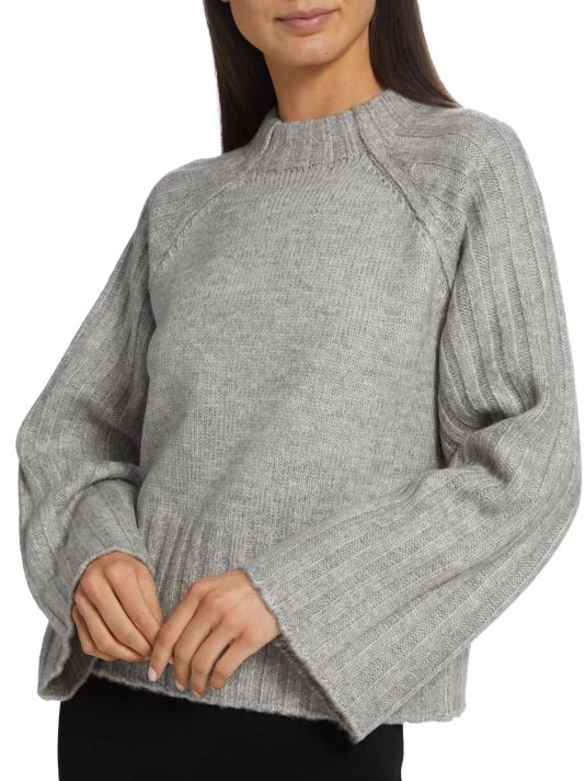 Design History Rib-Trim Funnel-Neck Sweater - Image 6