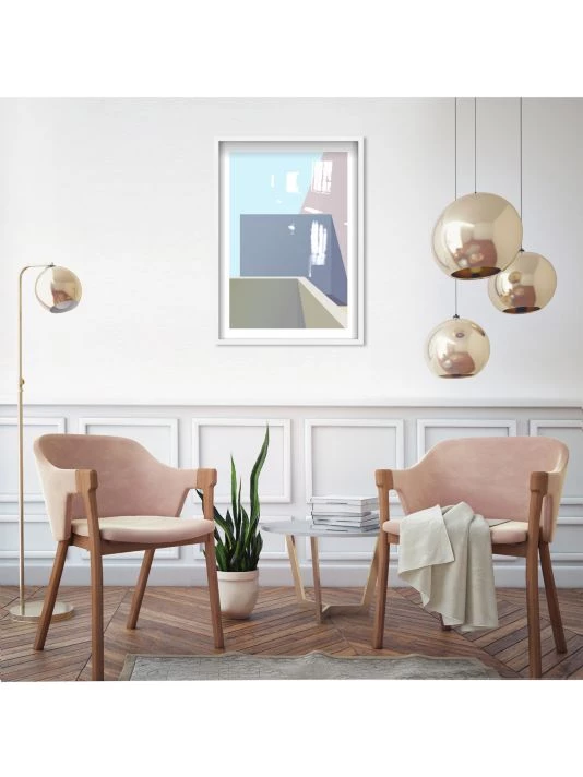 Oliver Gal Shapes On Shapes Geometric Shadowbox Framed Art Print - Image 2