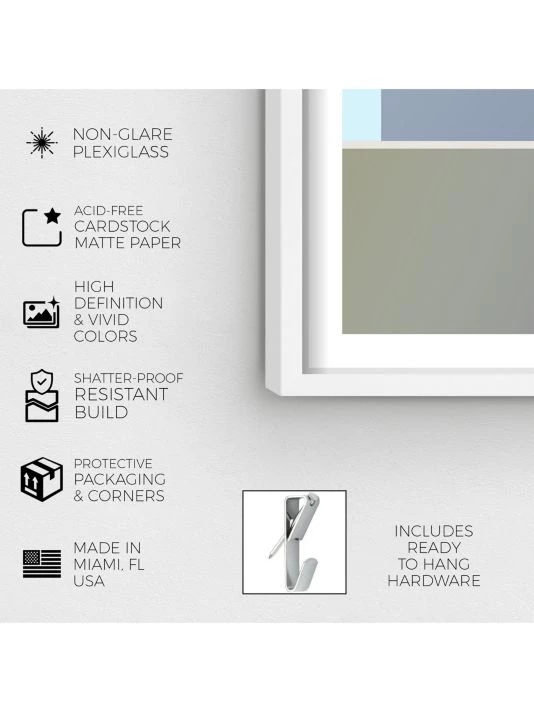 Oliver Gal Shapes On Shapes Geometric Shadowbox Framed Art Print - Image 3