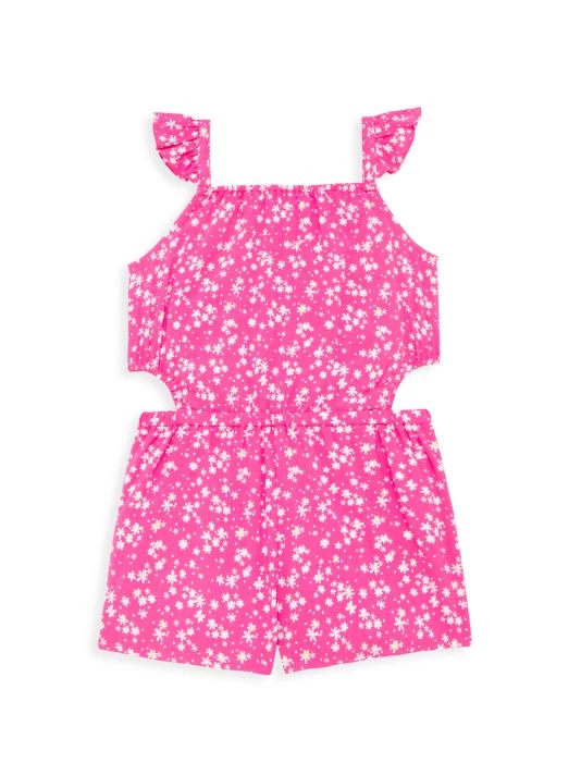 Design History Litle Girl's Floral Romper For Kids