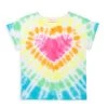 Design History Little Girl's Heart Tie-Dye T-Shirt For Kids