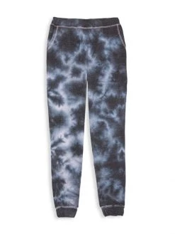 Design History Girl's Metallic Tie-Dye Jogger Pants For Kids