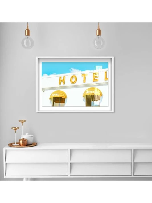 Oliver Gal Retro Hotel Shadowbox-Framed Art Print - Image 2